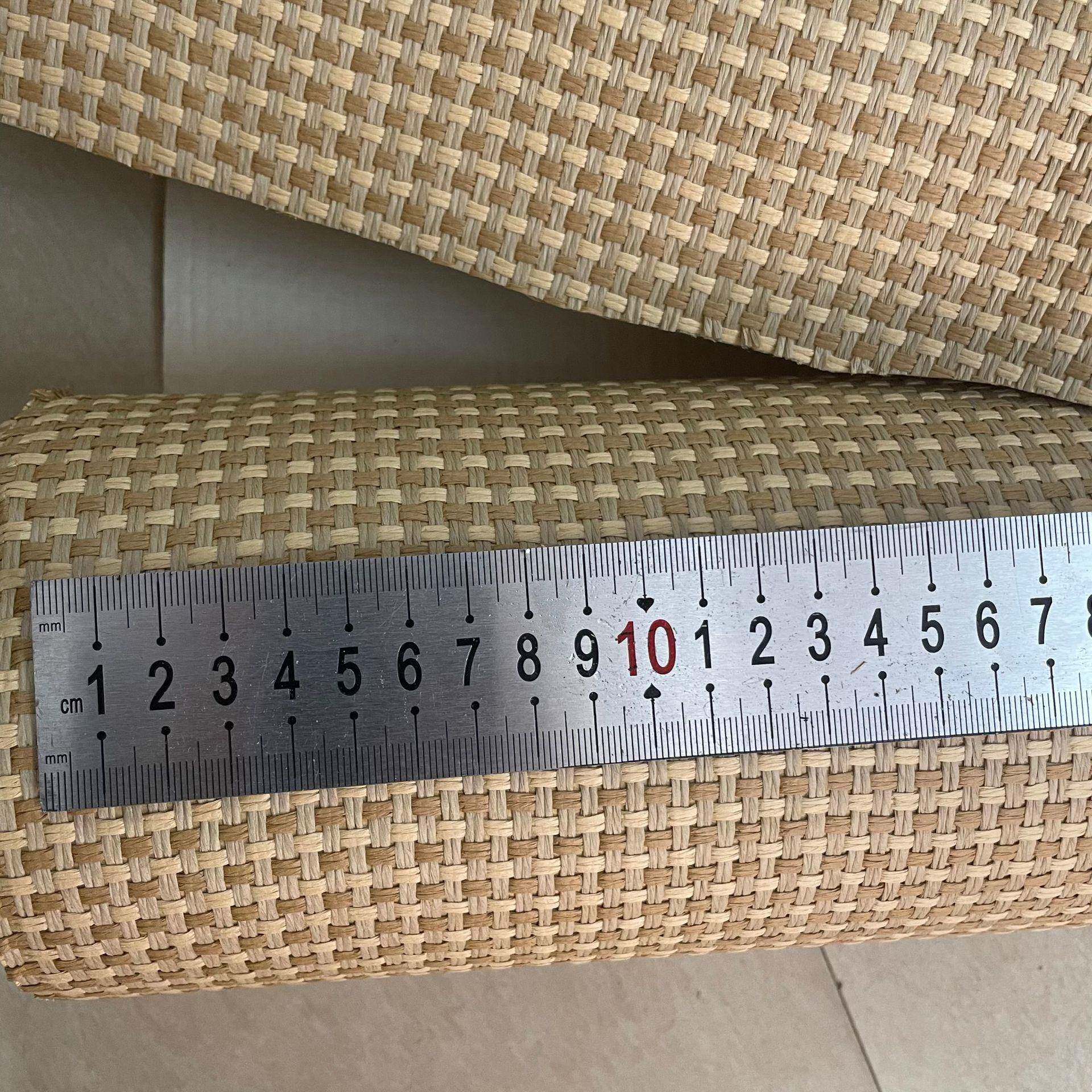 草编织材纸编饰面面板家具装饰配件仿藤天JWF然壁纸墙纸料诧寂风