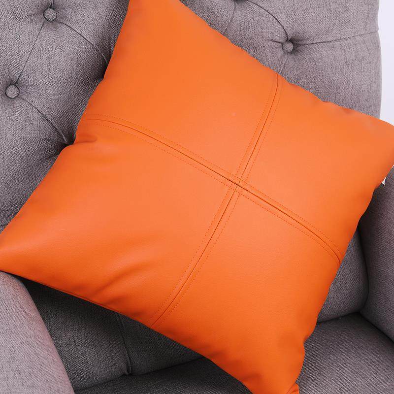 春爽pu纯仿套皮柔软橙灰色色设计感抱枕汽早车腰枕午HYutqxkw睡沙,居家布艺,抱枕被,淘宝优惠券,粉丝福利购,淘宝优惠卷