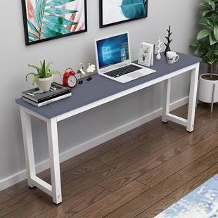 靠习长方窄书家用学条桌边窄简476易长方形长桌条桌电墙脑桌方形