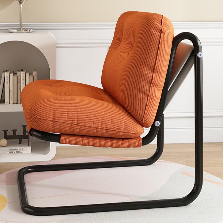 悬IJV浮人代椅现简约客厅沙发椅多巴胺色系人休闲沙发椅舒适懒休