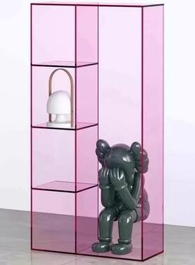 现代简约克亚示力书架客厅落地物品置物架铺展架靠gz500231店墙简