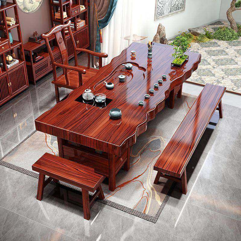 高档雕自然刻用边原实木大板茶桌木椅组合家茶UXO台一整套茶几泡,标准件/零部件/工业耗材,车间地垫,淘宝优惠券,粉丝福利购,淘宝优惠卷