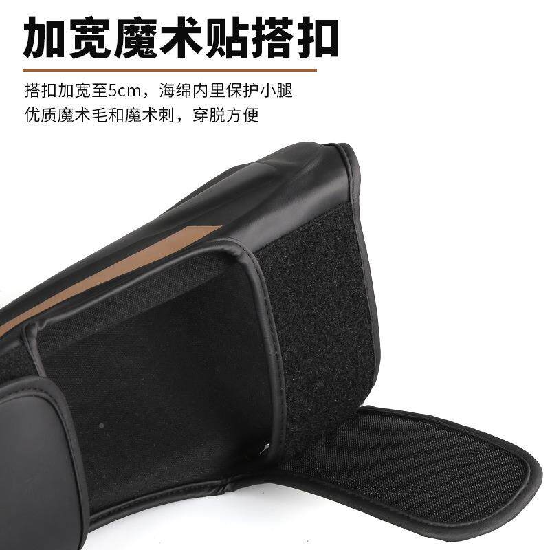 Ce格iling搏搏击厚护腿散000打击连脚背面护胫拳击加pu斗训练护具