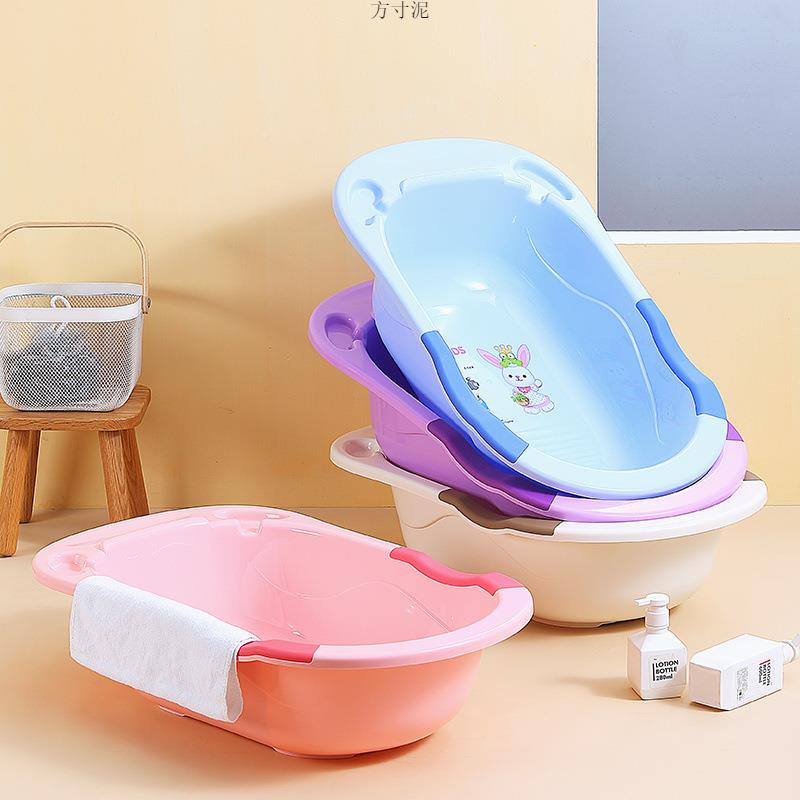可泡加大淋浴盆宝宝洗澡盆小孩儿童儿澡盆可爱坐躺幼加QyRDJEP2厚
