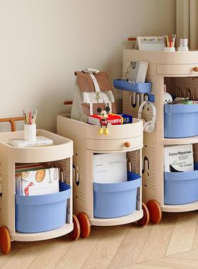 书包置物z-545架落地可移动收纳书小推多能功本家用多层桌下书架