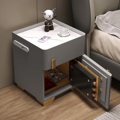 多家用约智能床HGV头柜保险柜一体简现代功能卧箱室无线充电保险