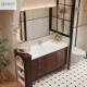 古4050复风法式 洗漱台美洗脸池洗手 古美式 橡木浴室中柜新中式 美式