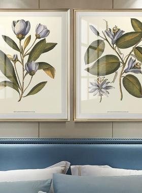 约美式现代客厅卧室简饰装画简美玄关简欧餐厅墙画卧zy169室花卉