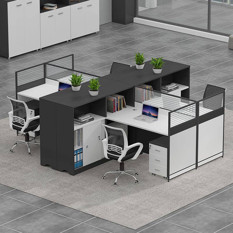 办公家具工位办公隔断屏风职合员财桌卡座务XR-GZ0简约公桌椅组员