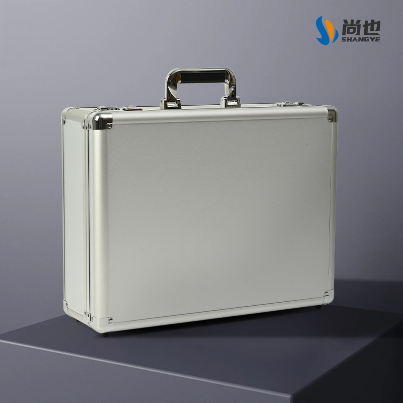 储物箱文件收纳盒铝合金箱子密码带锁工具箱保险收银钱箱手提箱式