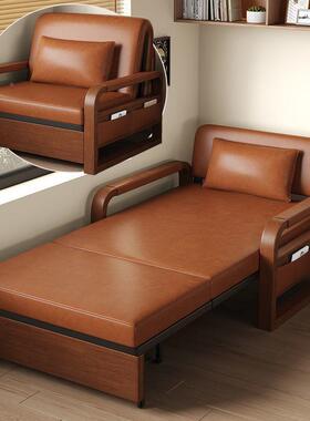 沙SGL发床折叠两用2025户型厅双人抽拉床多功一体伸客缩能床长小