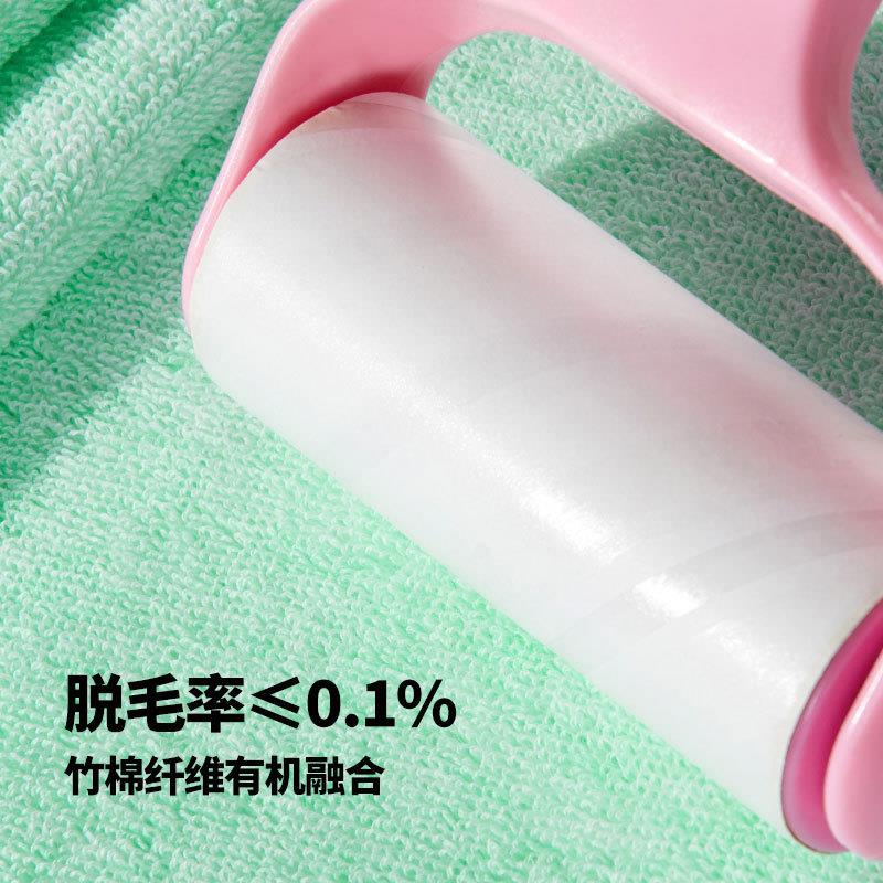 不竹纤维混纺毛浴巾易掉色男女家用洗棉脸吸水巾快J2066F毛巾