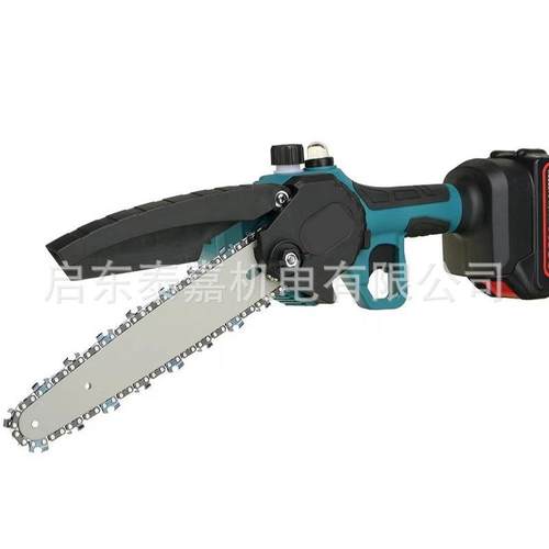 大功率电充电手提dj式链电锯无线小型伐木单手锯砍修树枝锯锯手锯