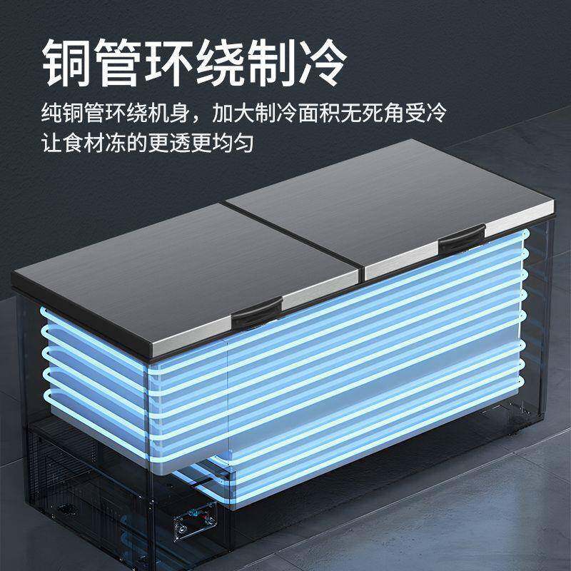 卧柜950式系铜管列商用冷藏冷冻大容量超市展示单温能智速冻冰柜