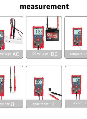 OYZT-S6+自动识高别电容维修电工万用表Z数字精68度小型I便携家用