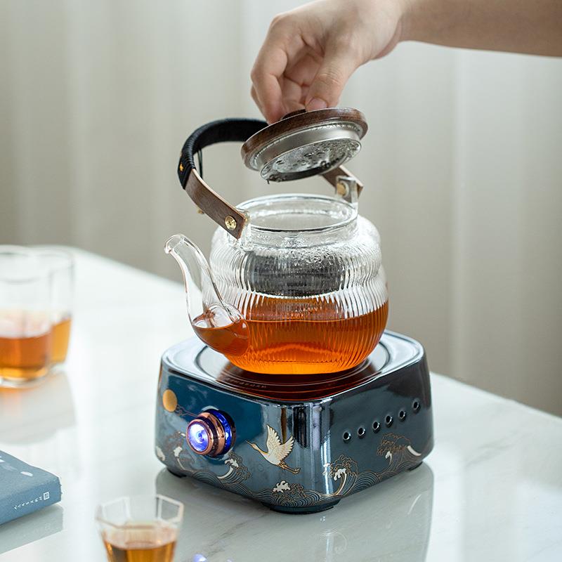 玻璃煮茶茶壶防烫水壶家用具全自DTL-0049动电烧茶陶炉煮器小型办