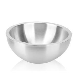 不锈钢果盆盆双层KPL搅沙律碗拉碗色拉碗沙拌碗液氮操作凉拌现货