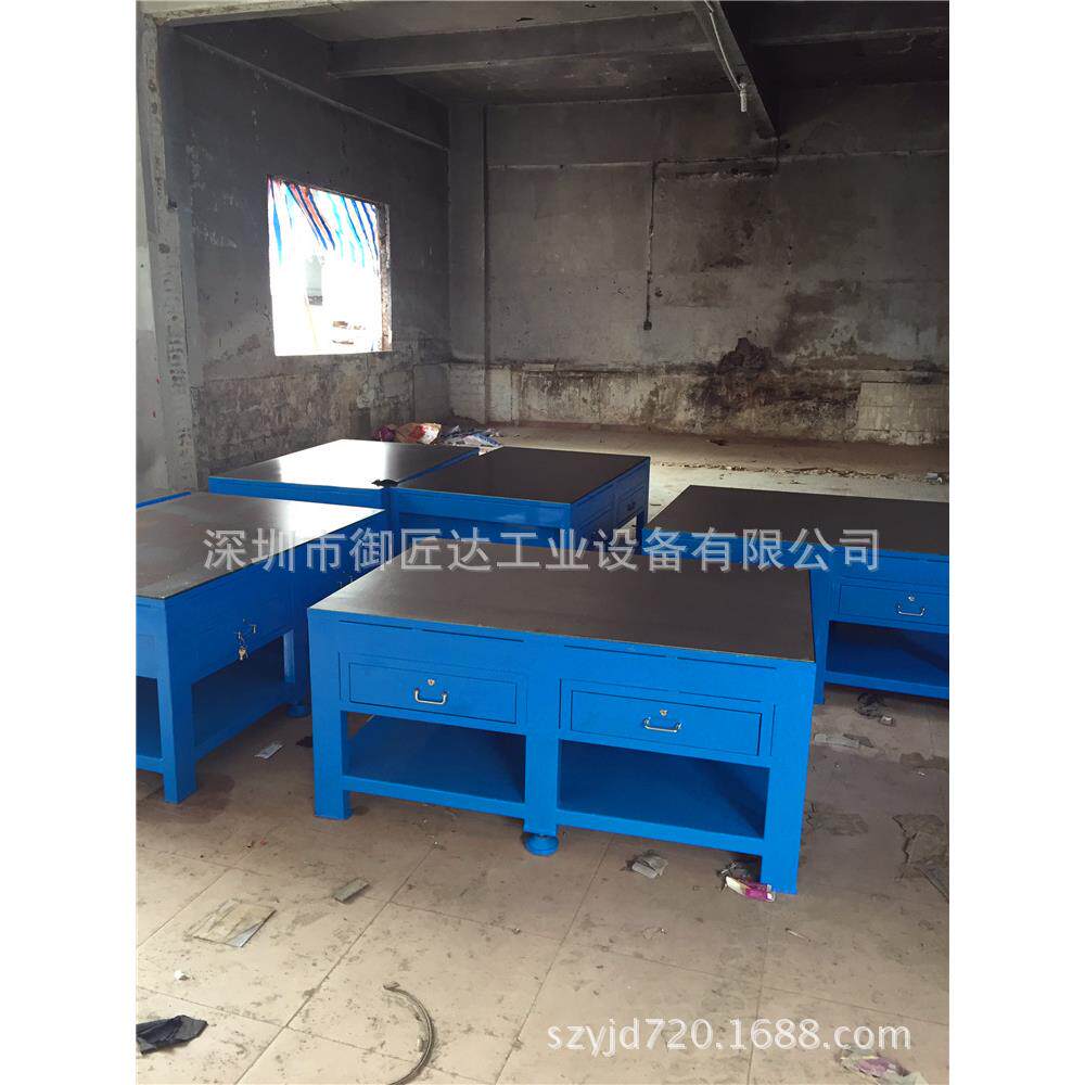 新品水磨钢板桌面工作台重型钢板钳工台模具台飞模台铸铁工作台