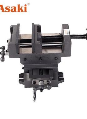 ASAKI重型十字平口钳台钻变铣床台钳夹持台虎钳批士34568寸