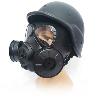 打磨头戴式全面具玩具绝地求生儿童游戏冲击防毒面具全面罩吃鸡