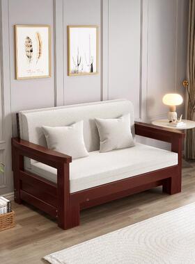 实发床两用床客厅C188阳台房可折叠多功能1.2木沙双人1.8小户书型1.5