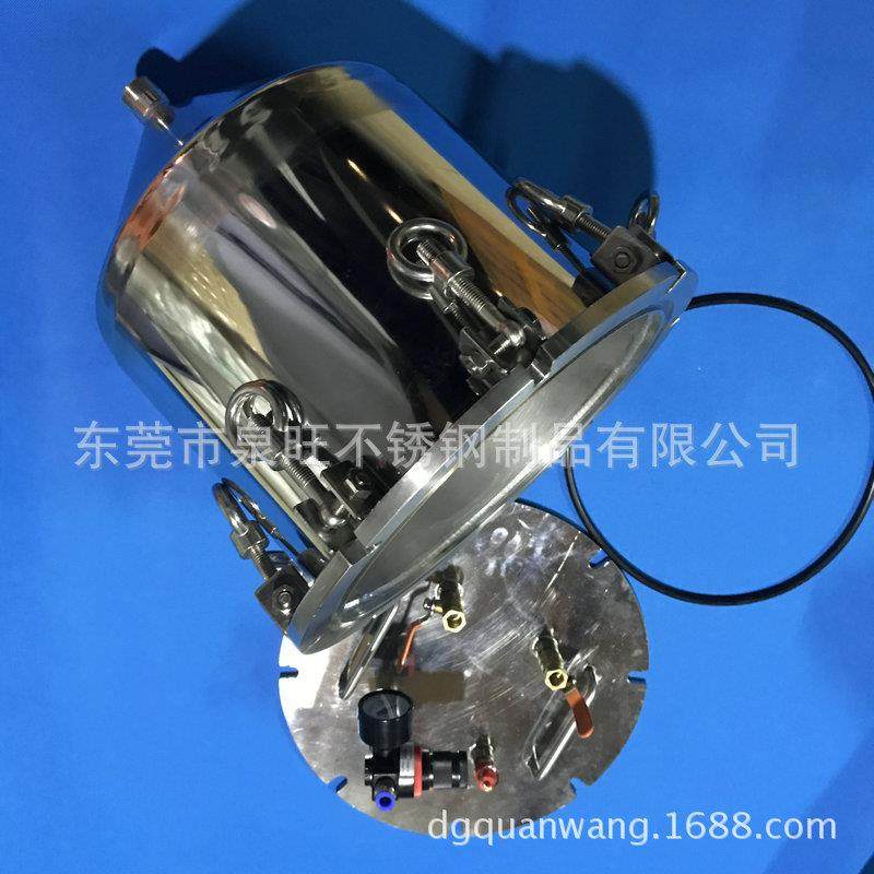 压桶锥1L形标底部不出料厂家非卡箍式锈钢压力力桶法兰式小型桶