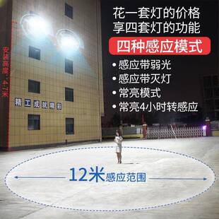 太能投光阳大功率led一拖二户泛光灯灯带遥一拖二户控聚外宝盆铝