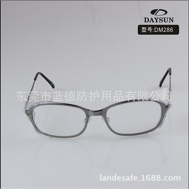 DM286护金框属防护冲眼镜聚碳HTM酸脂镜片侧翼防防击