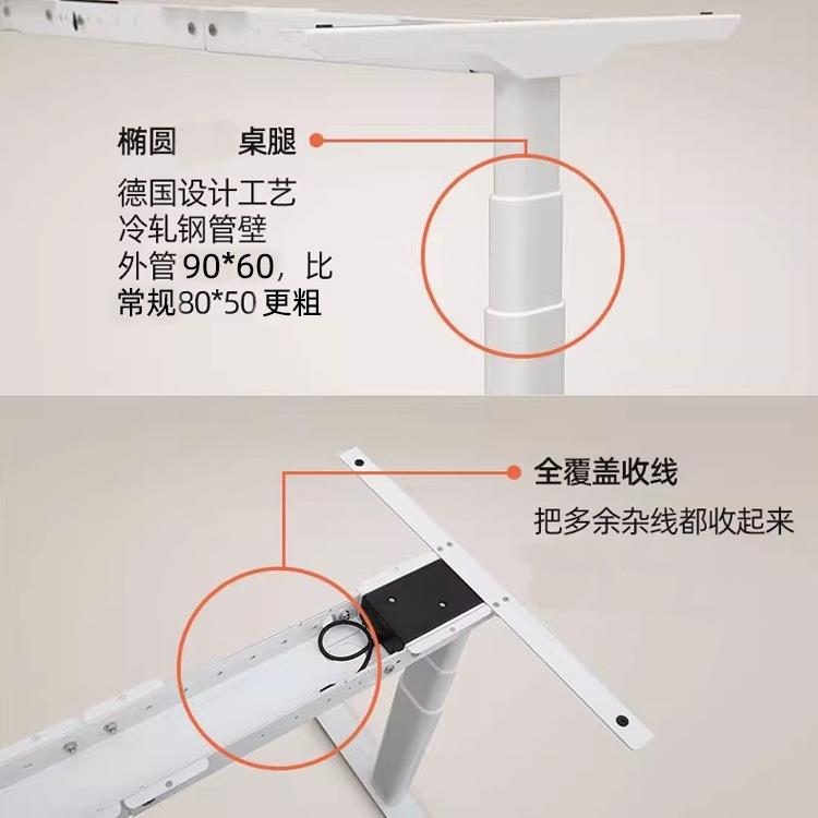 电动降桌腿电机三节横桌架双双梁工作台配件UJZ电动支架子加厚升