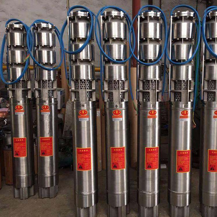 厂农用抽扬水泵380V井程200米QJ深潜水泵三相扬高程深井泵