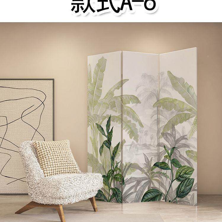 可屏风式移折叠法动中定古风客厅隔断无品牌/网红直播背景卧室遮