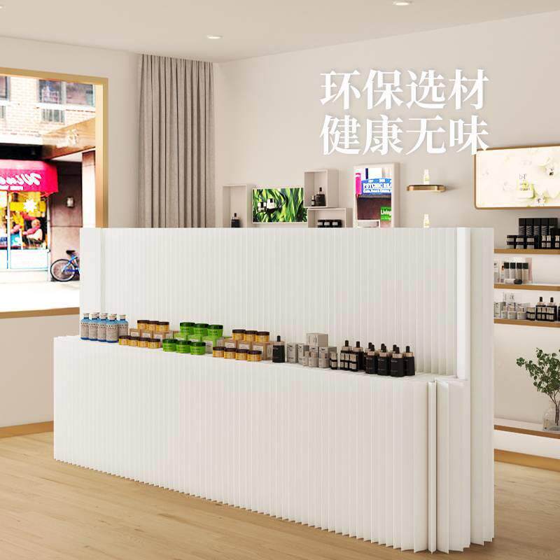 多层台展纸墙叠展会展台隔断发光展台墙发光款展屏可折办公隔断防