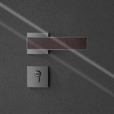 室门锁轻奢LY18519内卧门锁极简吸静音实木室门锁家用通用磁型