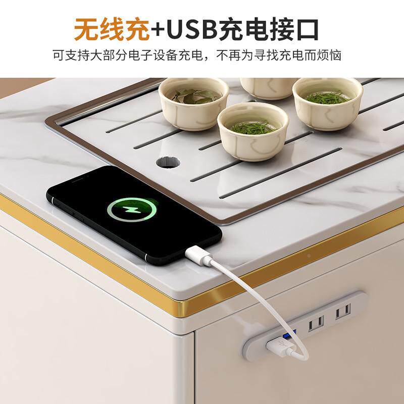 岩al板实木茶几现代简约时尚X-595988发泡茶台办沙公室全自动茶桌T烧水壶