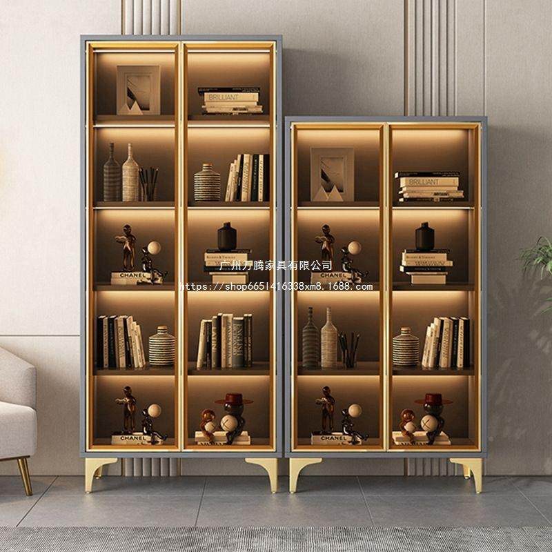 万腾书带玻璃柜门透酒柜轻奢家体用客明SCVT-287厅一整墙多层书架