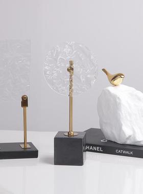 约新中LQL式轻奢半透明凹处凸柜屏风摆件售楼样板间电视酒柜简装