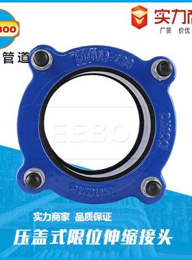 墨铸铁压盖松套伸缩接头柔性管道弹连接球延万性向性ZXS联轴器PVC