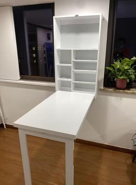 实木桌壁挂式可叠挂墙上壁08236学电脑阳台书工作吧台公习寓吃饭