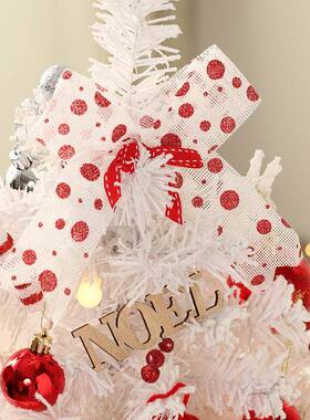 跨境品新诞节装饰品红白旋转圣八音盒桌面迷SYCT133你圣诞树套餐