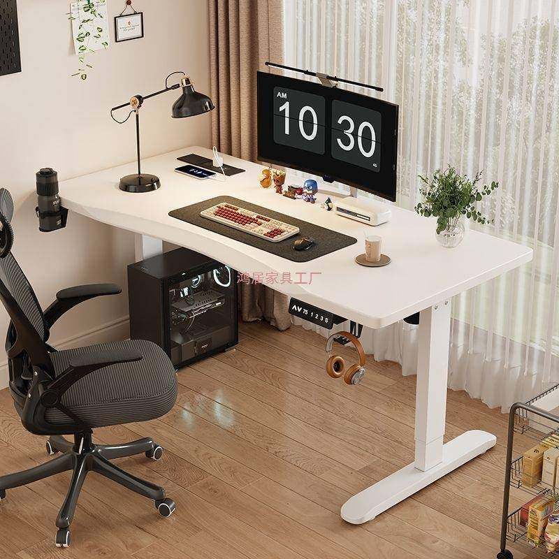 电脑桌电动升降全自动成人公办桌桌升降电脑桌书桌829电学习电竞