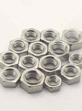 201/04不M锈钢六角焊接螺母电碰焊螺帽M34M5M6M768M1012点焊螺焊