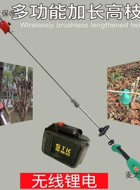 充电式加高枝锯高空锯电动高枝多剪VHR无线伐能木锯功修剪机麦长