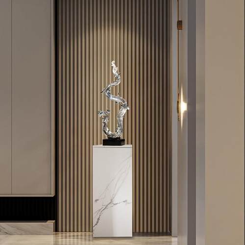 新中式玄关龙年吉祥摆件现代轻奢风生水起办公室电视柜装饰品客厅