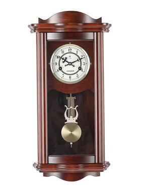 北极星20123高档复古式31天机械发条式简约款挂钟