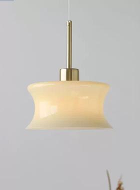 星木小吊灯法式复古中古风玻璃飘窗单头阳台后现代卧室床头灯具