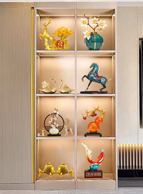 中式高档酒柜装饰品摆件玄关电视柜客厅餐边柜家居新房乔迁礼品