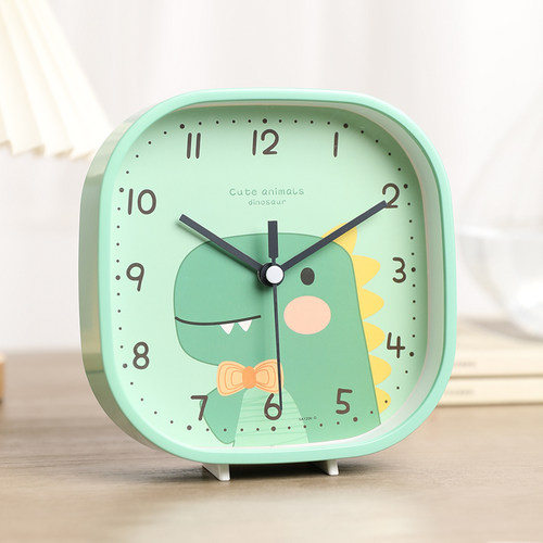 卡通台式小时钟家用座钟客厅坐钟表静音台钟儿童房摆件免打孔挂钟