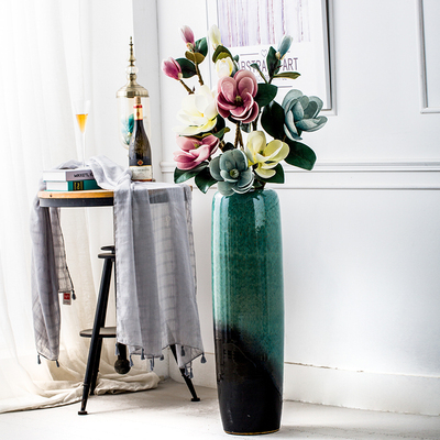 水培花器土陶复古插花装饰花瓶子大号落地干燥花花瓶土罐陶艺粗陶