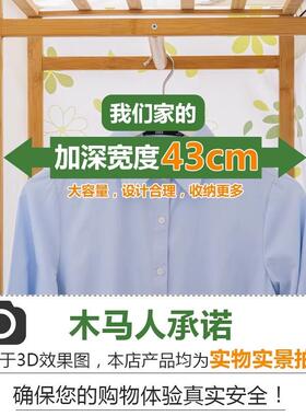 5YA1简易衣柜家用卧室出租房屋用组装实木儿童衣橱柜子结实耐用置