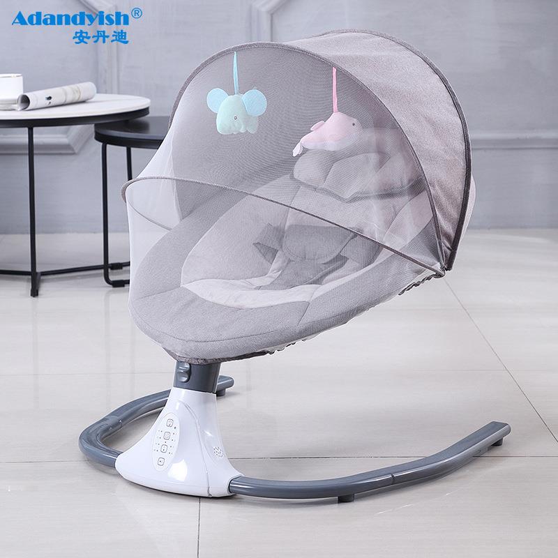 安丹迪（Adandyish）婴儿电动摇摇椅0-1岁宝宝玩具摇椅哄娃神器